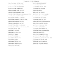 Tusk Steering Rack Boot Kit for Polaris RZR XP 4 Turbo EPS 2016-2021