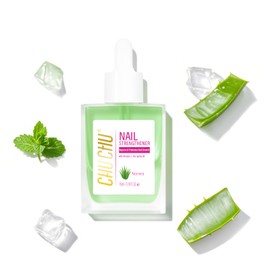 CHUCHU Nail Cuticle Oil Strengthener - Aloe Vera Scent Repair Growth Moisturizing Treatment - Natural Jojoba Vitamin B & E for Dry Cracked Nails