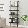 Shahoo Ladder Shelf, 5-Tier Bookshelf with Metal Frame, Open Display