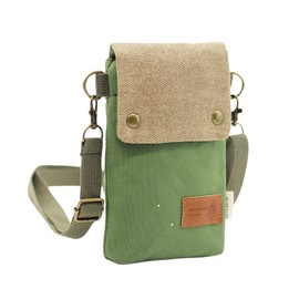 Lunenon Soleil Smartphone Pochette, Cute, Lightweight, Casual, Popular, Smartphone Pouch, Crossbody Wallet, Unisex, All Year, Denim Material, Fashionable, green