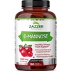 Zazzee D-Mannose, 1000 mg per Serving, 180 Vegan Capsules, 3