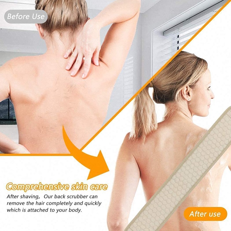 Exfoliating Back Scrubber for Shower,Body Exfoliator Helps Back Acne &