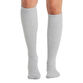 Cherokee Lxsupport Women Knee High 15-20 mmHg Compression Socks, Small/Medium, Alloy
