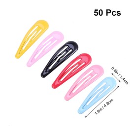 PACKOVE 50Pcs Water Droplet Hairpins for Stylish Metal Barrettes and Clips for All Hair Types and Styles Fun and Practical Accessories