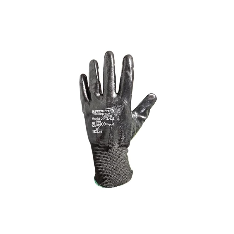 SUPREMETTF SUPREMELY TOUGH 12 Pairs Oil Resistant Full NBR Coated