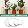 D'vine Dev Modern Round 6 Inch Ceramic Plant Pot Saucer,