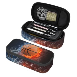 Gaakvrr Basketball Pencil Case for Boys and Kids, Cute Pencil Box, Basketball-2, Unit size, Casual