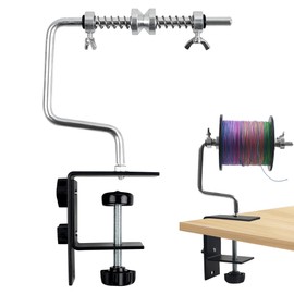 Line Reel Fishing Line Reel with Clamp Adjustable Stable Portable Spooler Winder Reel Line Spool Station Line Counter System Fishing Accessories