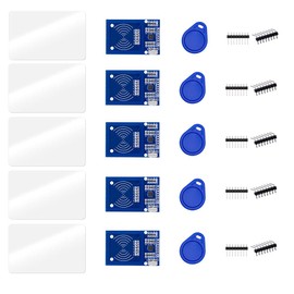 ZkeeShop 5 Pcs RFID Kit with Reader Sensor Module, Chip and Card Compatibe for Arduino Raspberry Pi