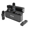 Micrófono inalámbrico de solapa BY-v4u para Android Negro Boya