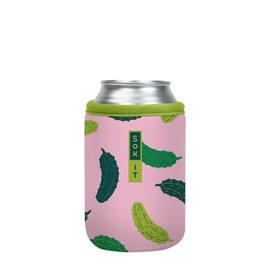 Sok It CanSok Sleeve for Beer & Soda Insulated Neoprene Cover (Pickle Me Pink, 12oz Can Sleeve)