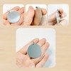 10 dijes de acero inoxidable con estampado en blanco para