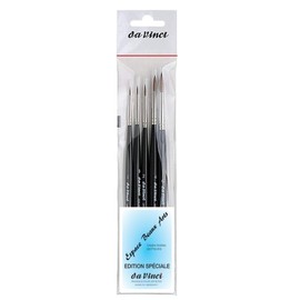 Da Vinci Série 36 Kolinsky Red Sable Artist Brush Set of 5 Sizes 0, 1, 2, 4, 6