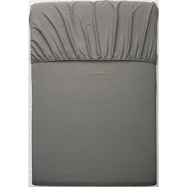 NANGAL BEDDING Microfiber Fitted Sheet | Premium Quality 100GSM Ultra Soft Brushed Fabric | Extra Deep Pocket-15 Inches (38CM) | All around Elastic | Breathable | Shrink & Fade Resistant | Twin | Gray