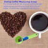 2 Pcs Sliding Measuring Scoop with Funnel, Powder Funnel Scoop