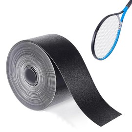 Taicols Racquet Saver Head Tape, 5 m Racket Head Tape, Tennis Racket Head Protection Tape, Racket Head Protectors, Black Racket Protection Tape Racquet Head Guard ​for Tennis Pickleball Racquetball