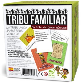TRBIU Familiar Family Tribe 👨‍👩‍👧‍👦 | Family Board Games for Laughing Loud and Having a Great Time Card Game for Kids and Parents. Made In Spain by Tribe of Scoundrels.