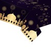 Black Eid Table Cloth Party Plastic Tablecloth,130*220cm Large Eid Ramadan