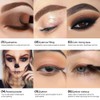 DE'LANCI Single Matte Brown Eyeshadow, Neutral Nude Brown Eyeshadow, Waterproof