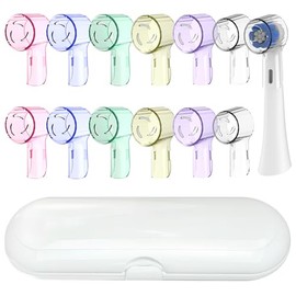 TUMYES 12 Fundas para Cabeza de Cepillo para Polvo de Dientes de Viaje, Funda Para Cabezal De Cepillo Eléctrico, Cabeza de Pincel IO de Serie Compatible, para Viajes En el Hogar, Campamento, Baño