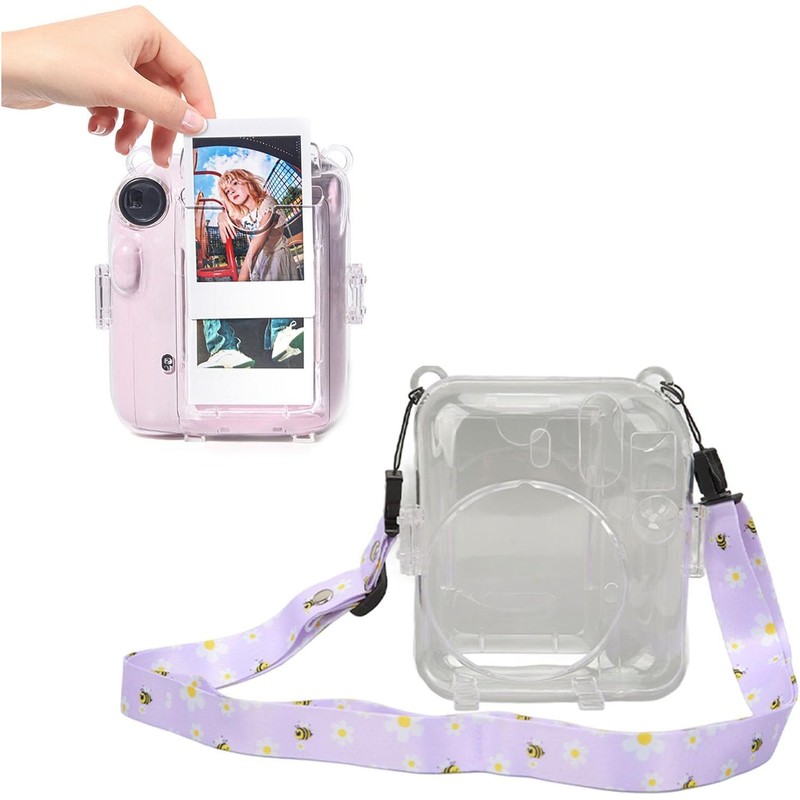 Acouto Kit de Funda para Cmara Instantnea, Pegatina con Correa