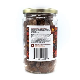 Gourmanity Chestnut Jar, Chestnuts From Ardeche, France, Whole Roasted Chestnuts Peeled and Ready to Eat, Great for Cooking, Baking & Healthy Snacking, Kosher, Non Gmo and Gluten Free, 14.8 oz