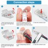 RGBZONE 25Pcs 4 Pin 10mm LED Connectors Gapless Solderless LED