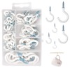 funvce Pack of 70 Screw Hooks, Cup Hook Screw with
