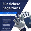 crazy4sailing Sailing Gloves Men & Women Cruising Navy L -