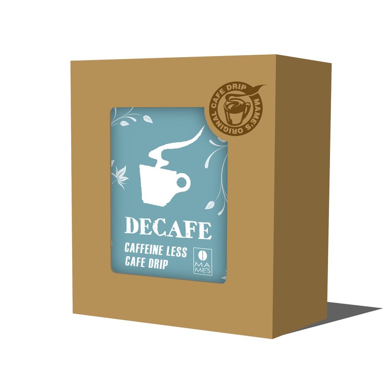 Mame's Caffeinated Drip Coffee, 5 Pieces, Decaffe, 0.4 oz (10