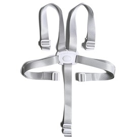 JSKWIKE 1 x 5-point safety belt, high chair, multifunctional child safety belt, high chair strap for buggy, child seat, pram and high chair, grey