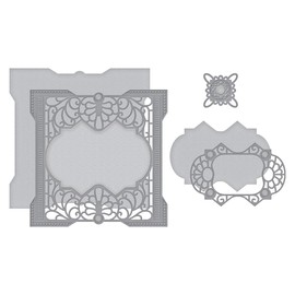 Spellbinders S5-396 Shapeabilities Antiquities Square Etched/Wafer Thin Dies Metal