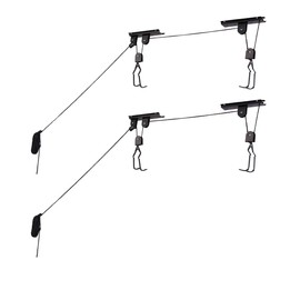 RAD Cycle Products RAD Sportz Bicycle Hoist 2-Pack Quality Garage Storage Bike Lift with 100 lb Capacity Even Works as Ladder Lift Premium Quality