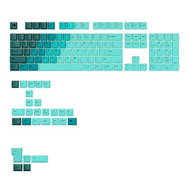 Glorious Gaming - GPBT Gradient Keycaps für mechanische Spezialtastaturen (Rainforest), lichtechter Sublimationsdruck, 100%-, 75%- 65%- und 60%-Tastaturen, PBT- Amerikanische QWERTY-Belegung
