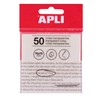 APLI 19568 Clear Sticky Notes 75x75mm White 50 Clear Sheets