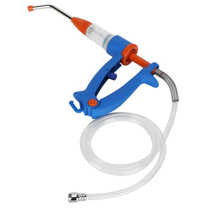 20ml Adjustable Continuous Vaccine Injector Automatic Feeding Injection Tool Veterinary