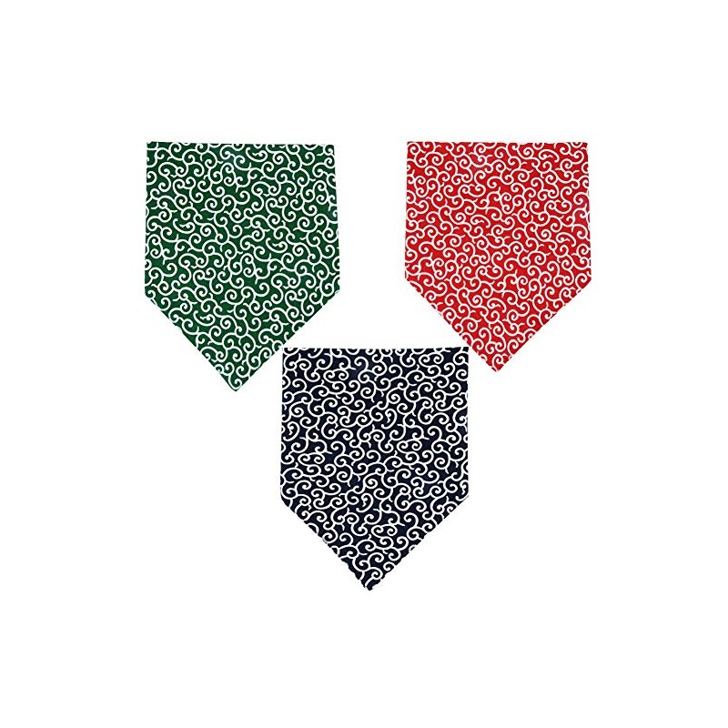Paquete de 3 bandanas triangulares para perro, accesorios de bufanda,