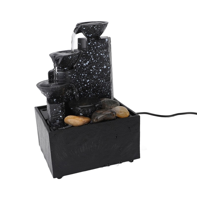 Tabletop Fountain Circulating Water Decorative USB Desk Waterfall Fountain with