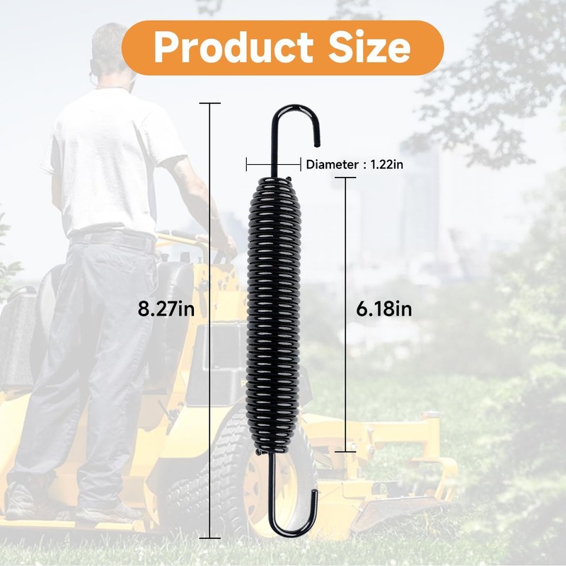LEYURISE Zero Turn Spring Lawn Mower 54 Inch Deck Extension