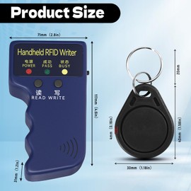 RFID Reader Writer Handheld ID Copier 125KHz RFID Writer Handheld RFID Copier Smart ID Card Duplicator Used for T5577 or EM4305+10pcs T5577 Keychains
