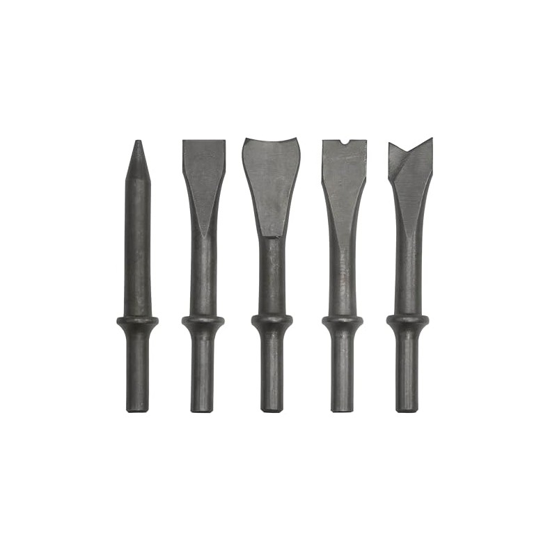 Sealey Air Chisel Set, 5pc, 120mm, 401" Shank - SA12C