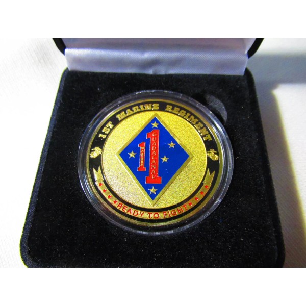 US MARINE CORPS - 1st MARINE REGIMENT Challenge Coin w/