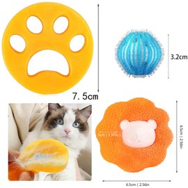 Pack of 20 Laundry Hair Catcher Washing Machine Hair Catcher Laundry Balls Pet Hair Remover Cat Hair Remover for Dog Hair Cat Fur for Removes Pet Hair Lint Lint Dog Hair