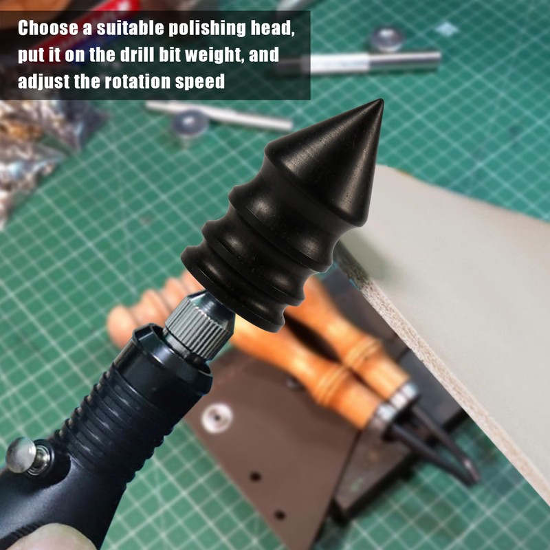 2pcs Leather Slicker Burnishing Working Tool, 2 Styles Leather Edge