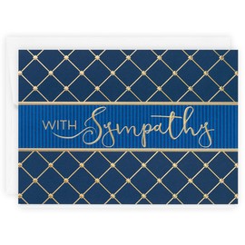 The Gallery Collection, 1 Count Card Pack, Sympathy Card with Pearl Lined Envelope (Quilted Sympathy)
