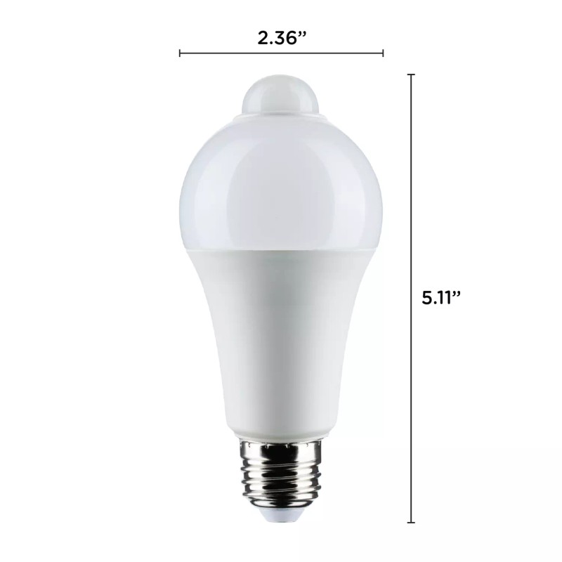 Satco Motion Sensor Activated Light Bulb LED 120V 12W =75W