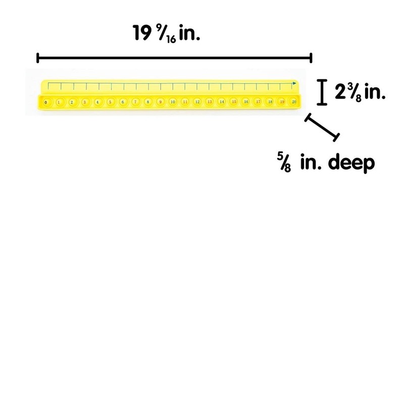 Number Line Pop It Board