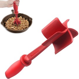 Meat Chopper, Ground Beef Masher with 5-Blade Head, Versatile High-Temp Heat-Resistant Hamburger Masher,Non-Stick Meat Masher for Hamburger Meat, Beef, Nylon Utensil Cookware