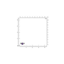 Silvershake 1.19ct. Natural Amethyst 925 Sterling Silver Victorian Style Solitaire Ring Size 7