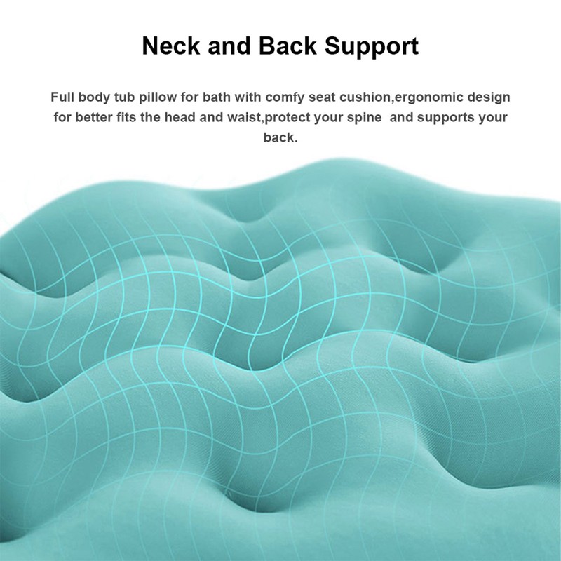 Full Body Tub Pillow for Bath Neck and Back Support
